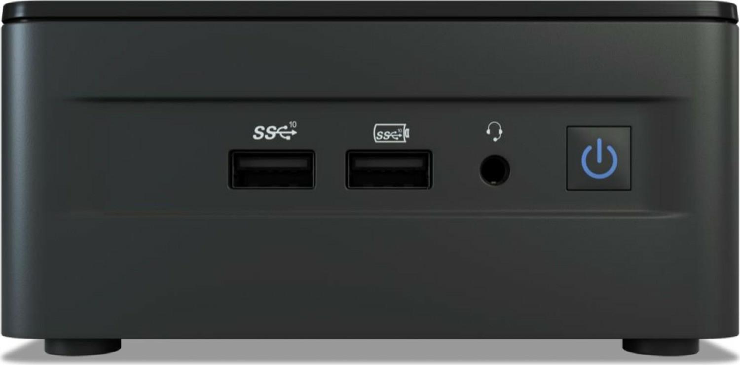 Image of ASUS NUC 12 Pro Kit RNUC12WSHI300002I - Barebone - Mini-PC - 1 x Core i3 1220P / 1.5 GHz - RAM 0 GB - UHD Graphics - 1GbE, 2.5GbE, Bluetooth 5.2, 802.11ax (Wi-Fi 6E) - WLAN: Bluetooth 5.2, 802.11a/b/g/n/ac/ax (Wi-Fi 6E) - Schwarz (90AR00E1-M00030)