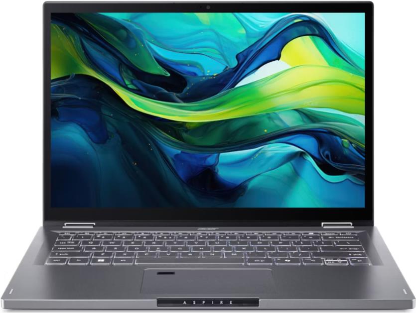 Image of Acer Aspire ASP14-51MTN-50X6 Intel® Core i5 120U Hybrid (2-in-1) 35,6 cm (14) Touchscreen WUXGA 16 GB 512 GB SSD Wi-Fi 6 (802.11ax) Windows 11 Home Grau (NX.KRUEG.002)