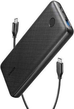 Image of ANKER PowerCore III Sense 20000 - Powerbank - 20000 mAh - 20 Watt - 3 A - IQ, IQ 3.0, PD - 3 Ausgabeanschlussstellen (USB, 24 pin USB-C) - Schwarz (A1365G11)