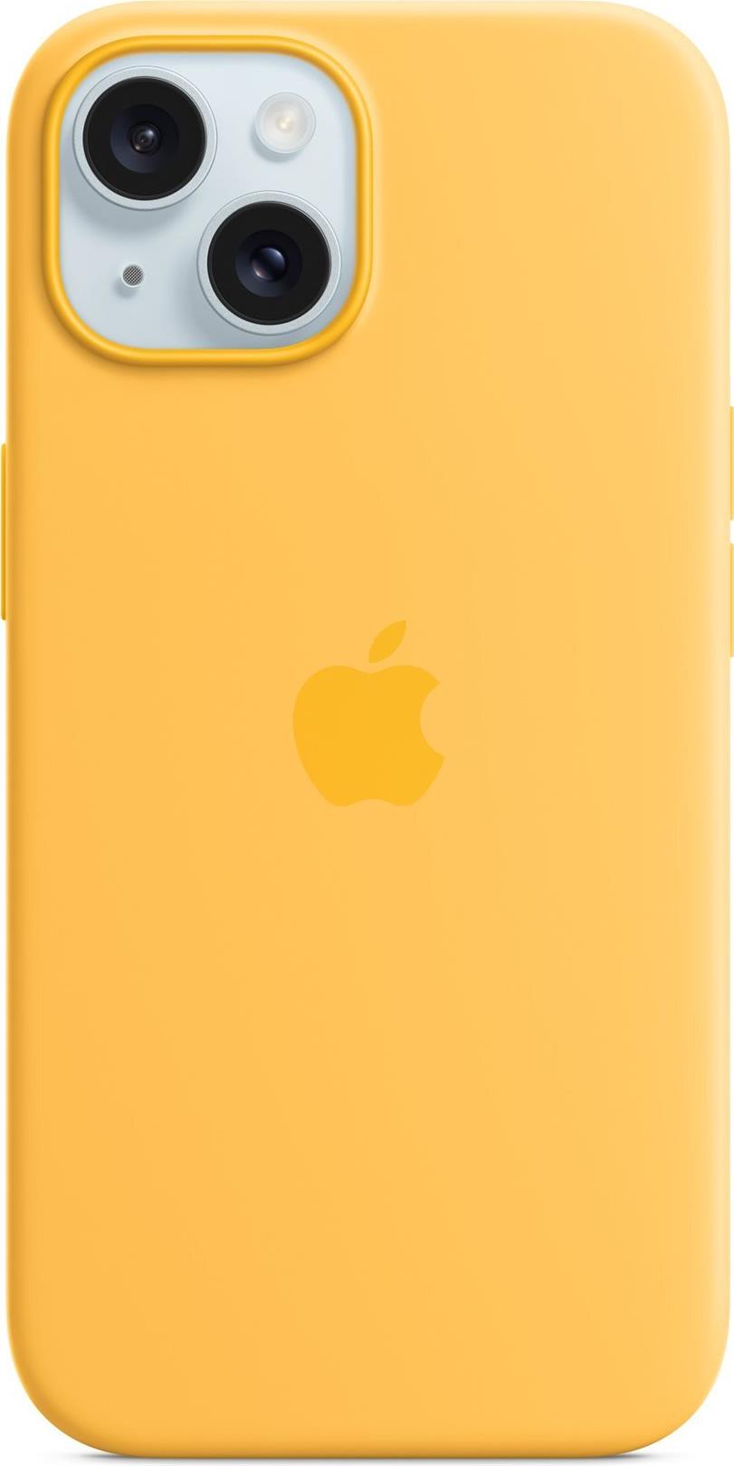 Image of Apple iPhone 15 Sil Case MagS Sunshine - iPhone 15 Silicone Case with MagSafe - Sunshine (MWNA3ZM/A)