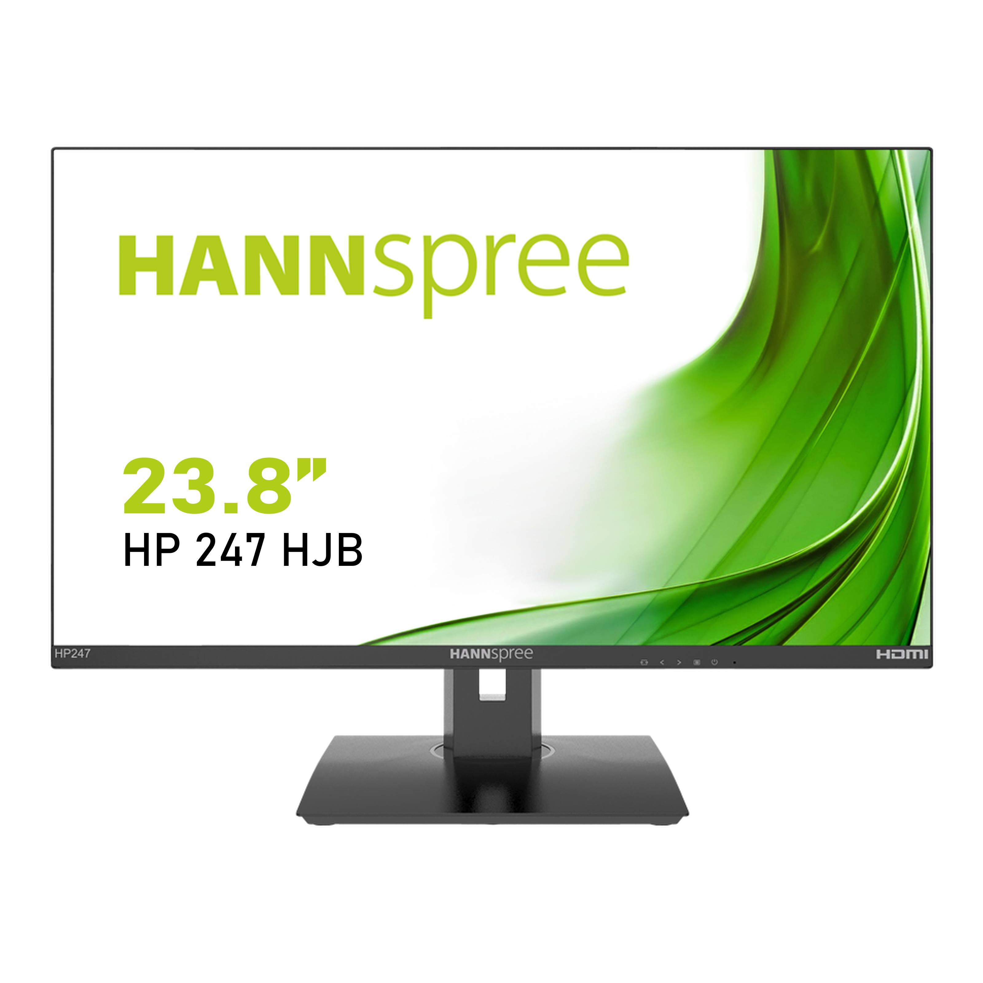 Image of Hannspree HP247HJB V2 60.45 cm (23.8 ) schwarz HDMI VGA Lautsprecher 1920 x 1080 Pixel Reaktionszeit: 5 ms (GtG) [Energieklasse E] (HP247HJBREO)