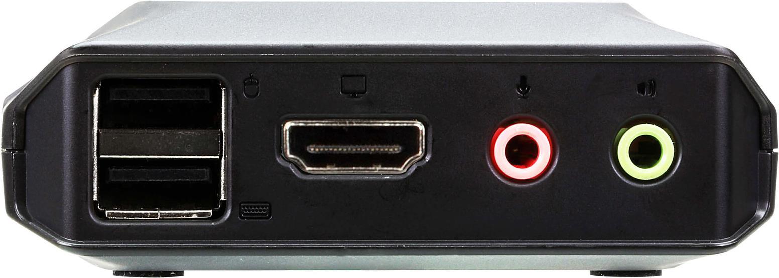 Image of ATEN CS22H - KVM-/Audio-/USB-Switch - 2 x KVM/Audio/USB - 1 lokaler Benutzer - Desktop