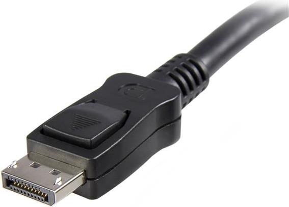 Image of StarTech.com DisplayPort 1,2 cable with latches - certified, 10 ft - DisplayPort-Kabel - DisplayPort (M) - DisplayPort (M) - 3,0m - verriegelt - Schwarz - für P/N: SV231DPUA, VS421DP, SV231DPDDUA, SV431DPUA, SV231DPU (DISPLPORT10L)