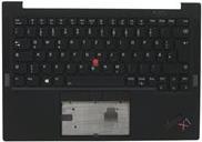 Image of Lenovo Sunrex - Ersatztastatur Notebook - mit Trackpoint, UltraNav - hinterleuchtet - QWERTZ - Deutsch - FRU - mit obere Abdeckung - für ThinkPad X1 Carbon Gen 9 20XW, 20XX (5M11C53348)