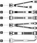 Image of Lenovo ThinkSystem SR650 V3 2.5* Chassis Front BP1 - Kabel-/Adapterset - Digital/Daten (4X97A82933)