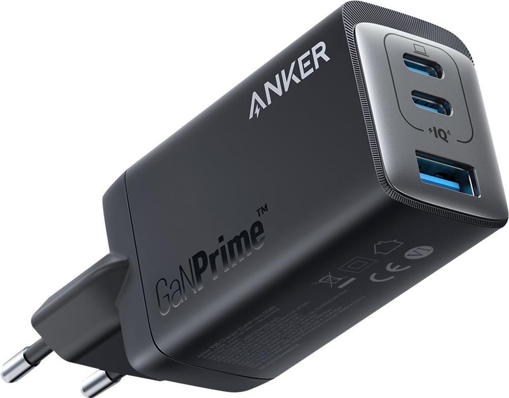 Image of ANKER 735 GaN III Prime 3-Port 65W Charger EU Black (A2668311)