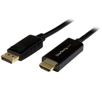 Image of StarTech.com DisplayPort to HDMI Video Converter Cable - 4K - Video- / Audiokabel - DisplayPort / HDMI - DisplayPort (M) - HDMI, 19-polig (M) - 1,0m - (DisplayPort 1,2) - Schwarz (DP2HDMM1MB)