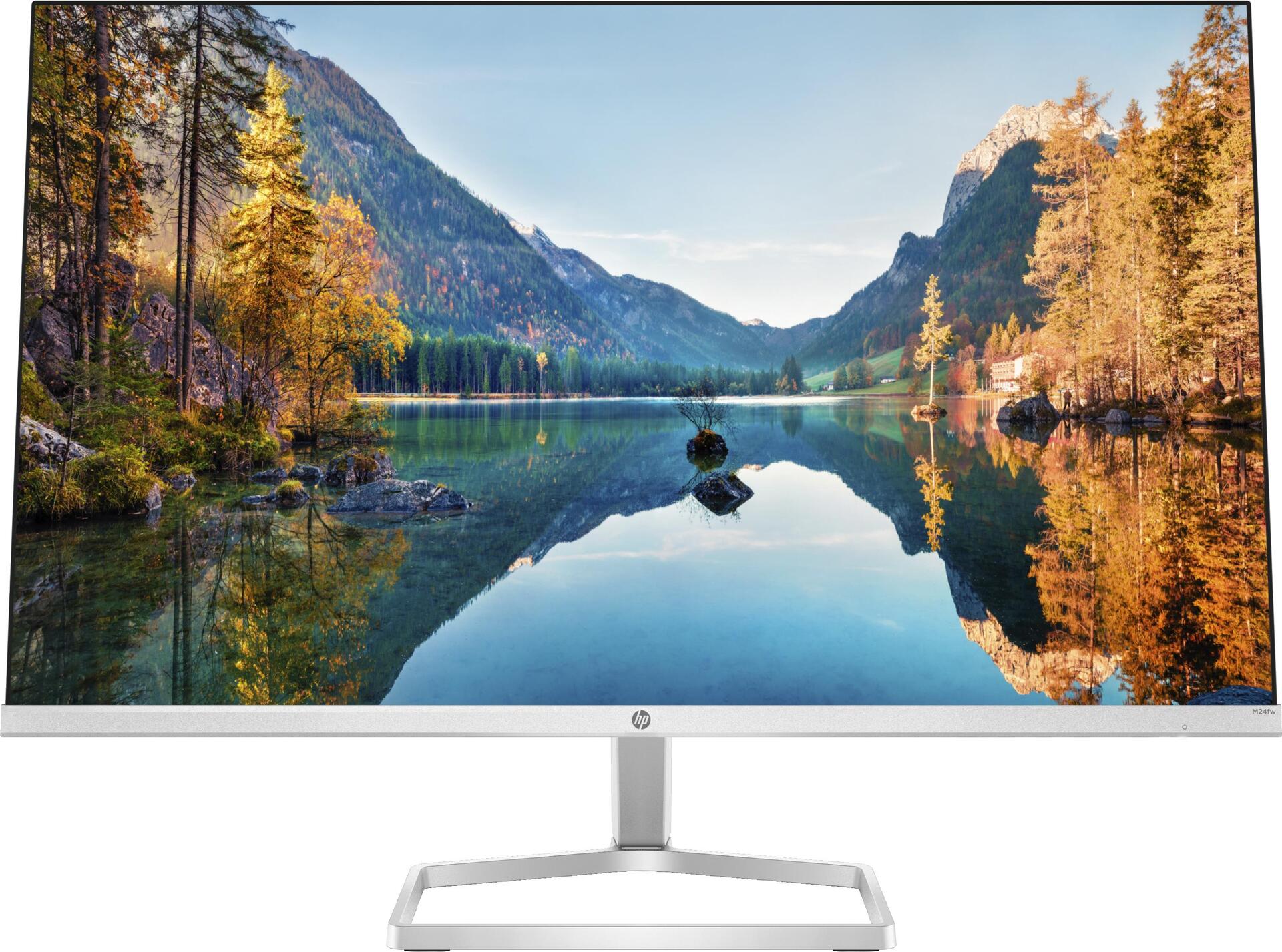 Image of HP M24fw FHD Monitor - 60,5 cm (23.8) - 1920 x 1080 Pixel - Full HD - LED - 5 ms - Silber [Energieklasse E] (2D9K1E9)