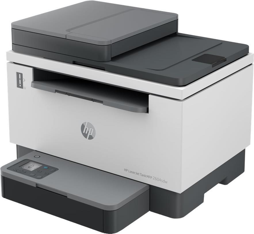 Image of HP Inc HP LaserJet Tank MFP 2604sdw - Multifunktionsdrucker - s/w - Laser - nachfüllbar - 216 x 297 mm (Original) - A4/Legal (Medien) - bis zu 14 Seiten/Min. (Kopieren) - bis zu 22 Seiten/Min. (Drucken) - 250 Blatt - USB 2.0, LAN, Wi-Fi(n), Bluetooth (381