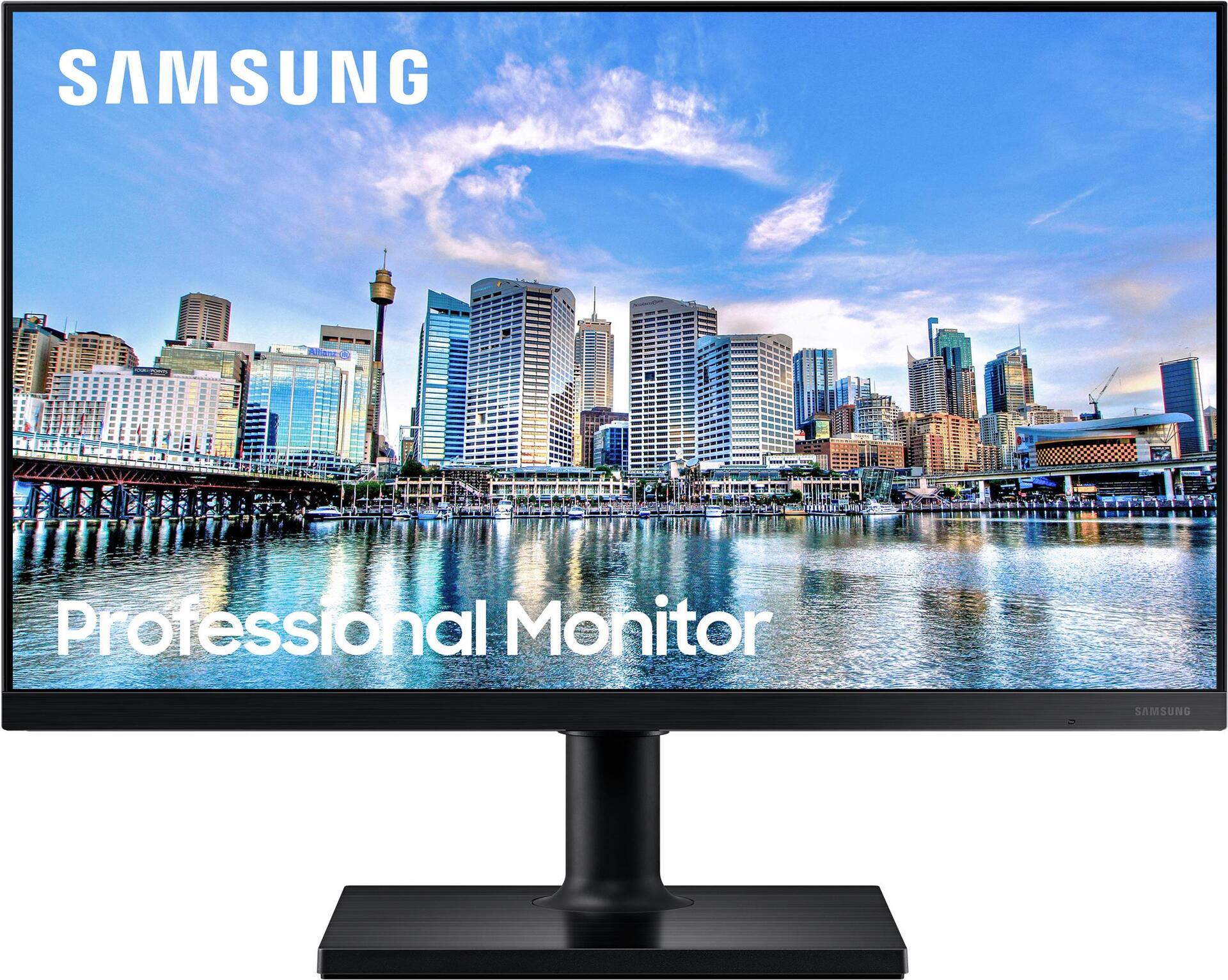 Image of Samsung F22T450FQR - T45F Series - LED-Monitor - 54 cm (22) - 1920 x 1080 Full HD (1080p) @ 75 Hz - IPS - 250 cd/m² - 1000:1 - 5 ms - 2xHDMI, DisplayPort - Schwarz [Energieklasse D]