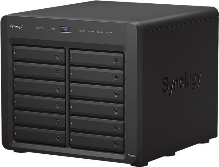 Image of Synology Disk Station DS3622XS+ - NAS-Server - 12 Schächte - SATA 6Gb/s - RAID 0, 1, 5, 6, 10, JBOD, RAID F1 - RAM 16 GB - Gigabit Ethernet / 10 Gigabit Ethernet - iSCSI Support