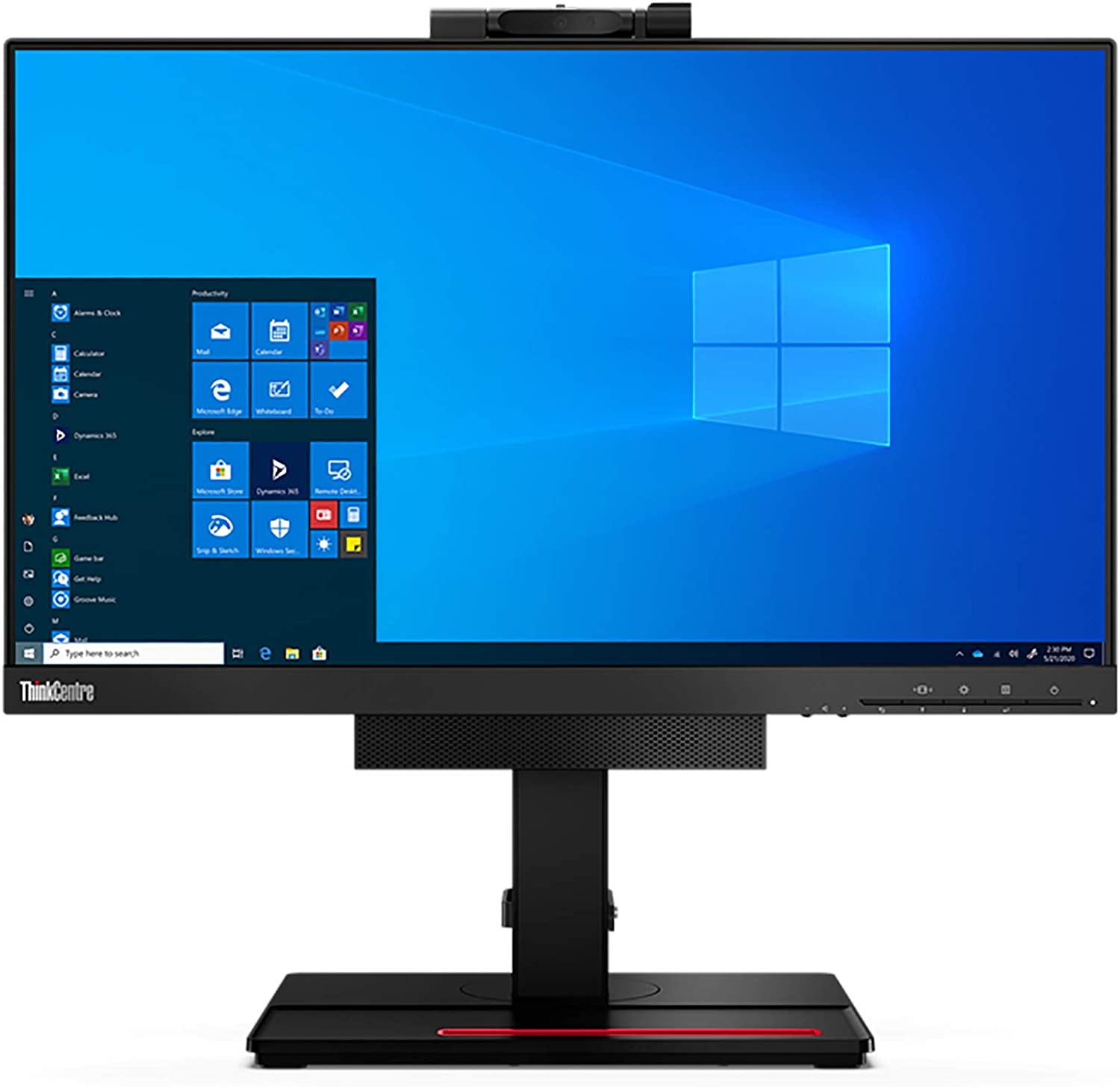 Image of Lenovo ThinkCentre TIO22Gen4 - LED-Monitor - 54.61 cm (21.5) (21.5 sichtbar) - 1920 x 1080 Full HD (1080p) - 250 cd/m² - 1000:1 - 4 ms - DisplayPort - Lautsprecher - Schwarz [Energieklasse E]