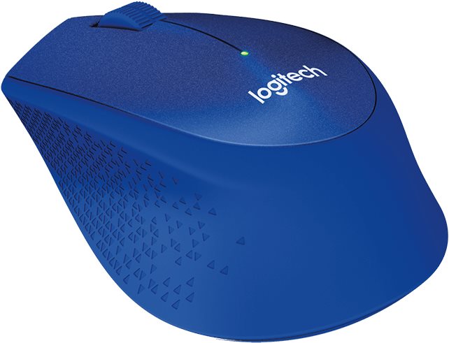 Image of Logitech M330 SILENT PLUS - Maus - 3 Tasten - drahtlos - 2,4 GHz - kabelloser Empfänger (USB) - Blau (910-004910)