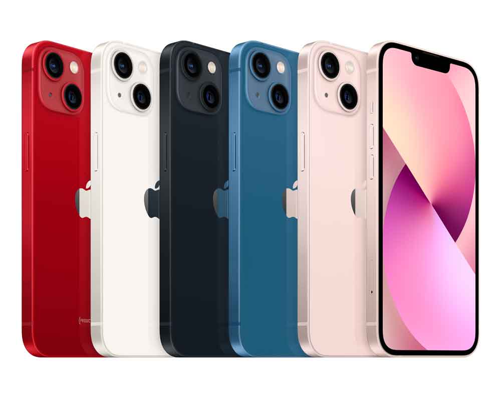 Image of Apple iPhone 13 - Smartphone - Dual-SIM - 5G NR - 512GB - 6.1 - 2532 x 1170 Pixel (460 ppi (Pixel pro )) - Super Retina XDR Display - 2 x Rückkamera 12 MP Frontkamera - starlight (MLQD3ZD/A)