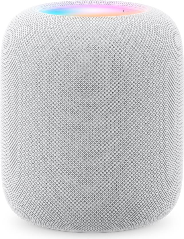 Image of Apple HomePod - Apple Siri - Zylinder - Weiß - Stoff - Home app and HomeKit - Siri - VoiceOver - Intercom transcriptions - Touch Accommodations - Multi (MQJ83KS/A)