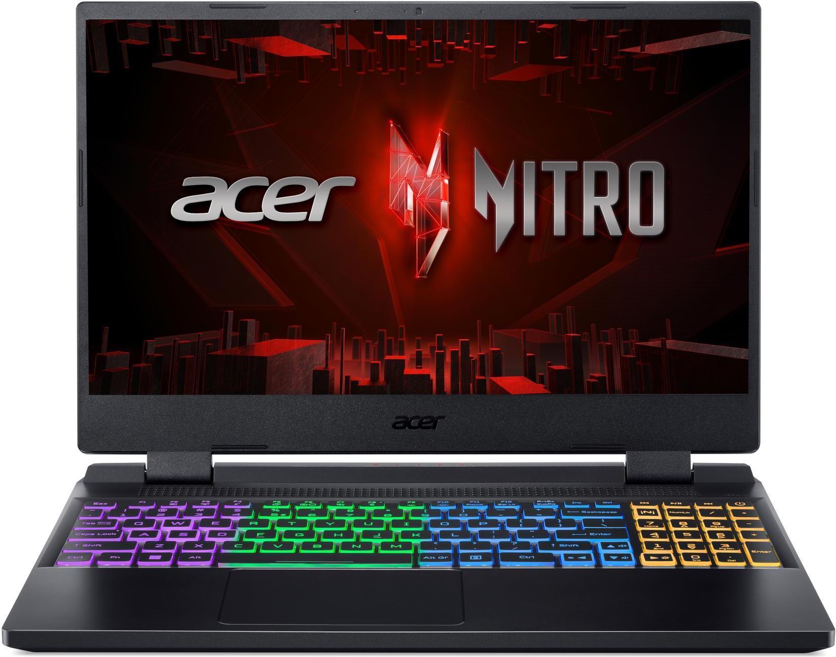 Image of Acer Nitro 5 AN515-58-57M3 Laptop 39,6 cm (15.6) Full HD Intel® Core i5 i5-12450H 16 GB DDR5-SDRAM 512 GB SSD NVIDIA GeForce RTX 4060 Wi-Fi 6 (802.11ax) Windows 11 Home Schwarz (NH.QM0EG.00M)
