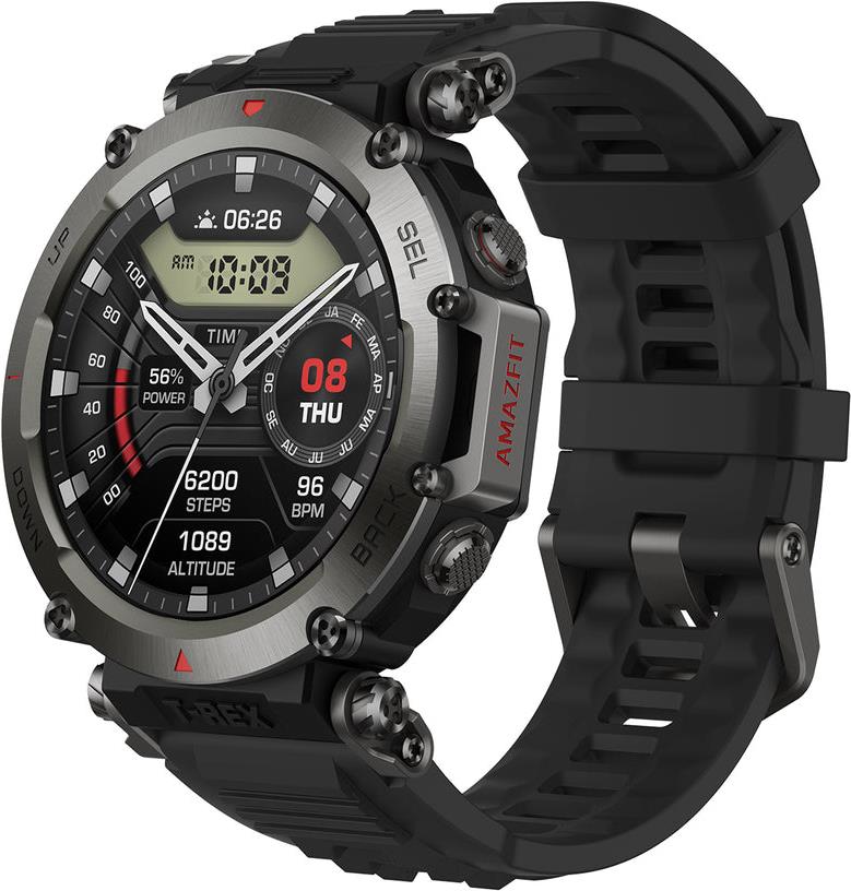 Image of Amazfit T-Rex Ultra 3,53 cm (1.39) AMOLED Digital 454 x 454 Pixel Touchscreen Schwarz WLAN GPS (W2142EU1N)