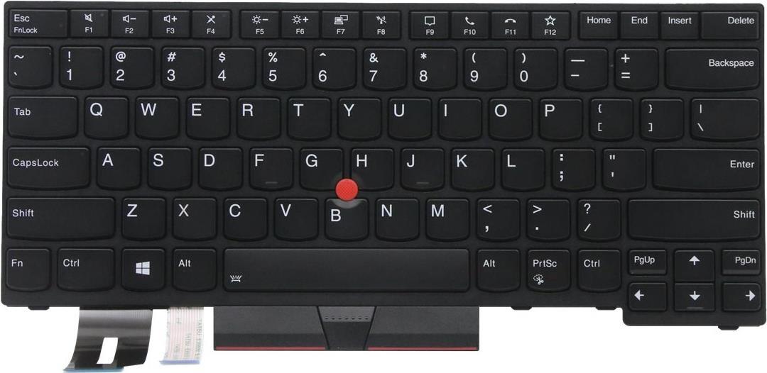 Image of Lenovo Primax - Ersatztastatur Notebook - mit Trackpoint - hinterleuchtet - Englisch - Schwarz - für ThinkPad P14s Gen 1, P14s Gen 2, T14 Gen 1, T14 Gen 2 (5N20V44048)