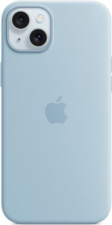 Image of Apple iPhone 15 Plus Sil Case MagS Blue - iPhone 15 Plus Silicone Case with MagSafe - Light Blue (MWNH3ZM/A)