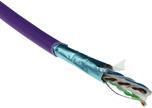 Image of ACT Cat 6A F/UTP solid installation cable, LSZH, CPR euroclass ECA, 24AWG, violet 305 meter C6A F/UTP SOLID LSZH ECA 305M (FS6113)