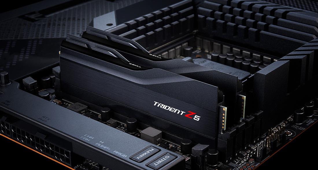 Image of G.Skill Trident Z5 - DDR5 - Kit - 32 GB: 2 x 16 GB - DIMM 288-PIN - 6000 MHz / PC5-48000 - CL30 - 1.35 V - ungepuffert - non-ECC - mattschwarz