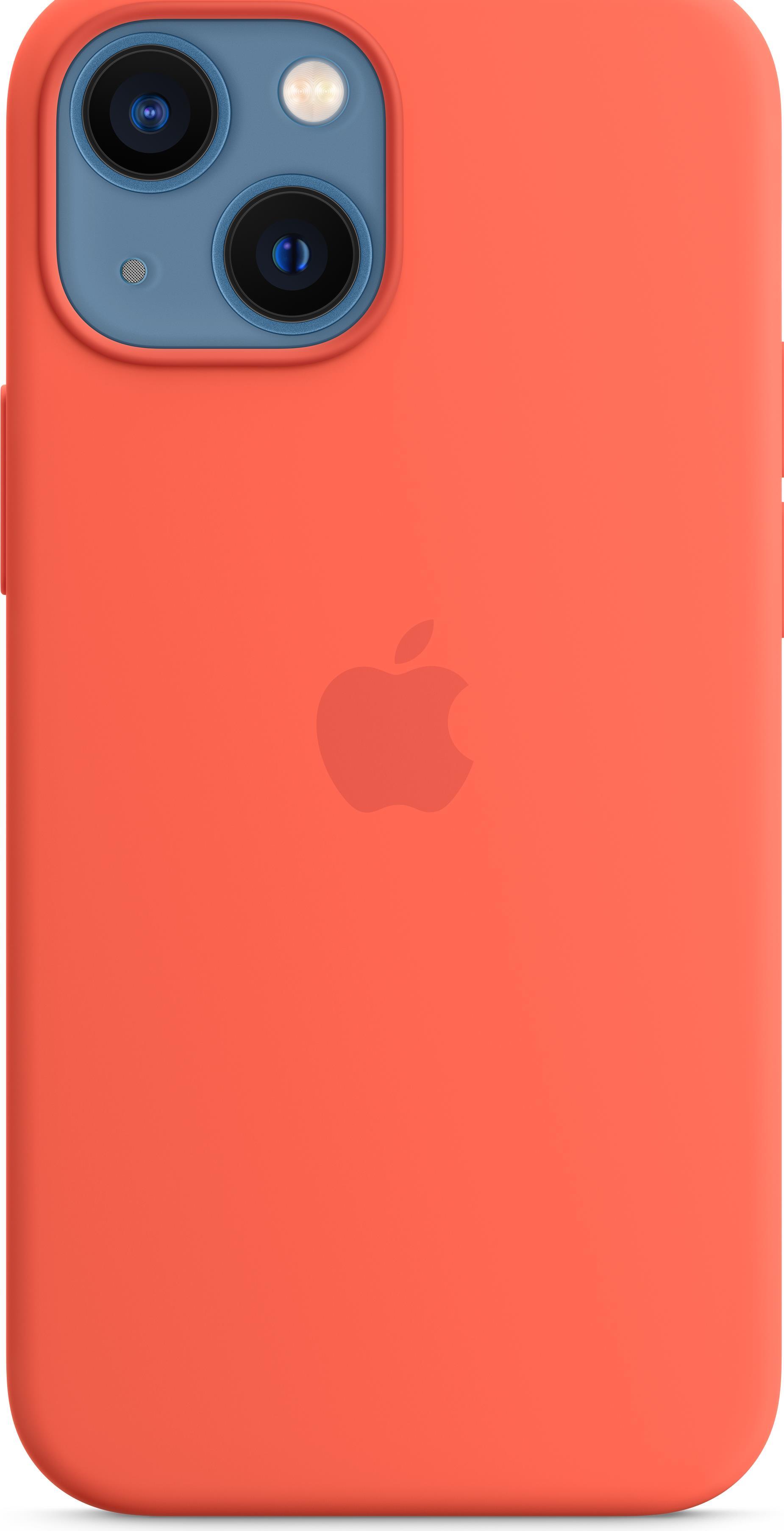 Image of Apple iPhone 13 mini Silikon Case mit MagSafe - Nektarine - Cover - Apple - iPhone 13 mini - 13,7 cm (5.4 ) - Orange (MN603ZM/A)