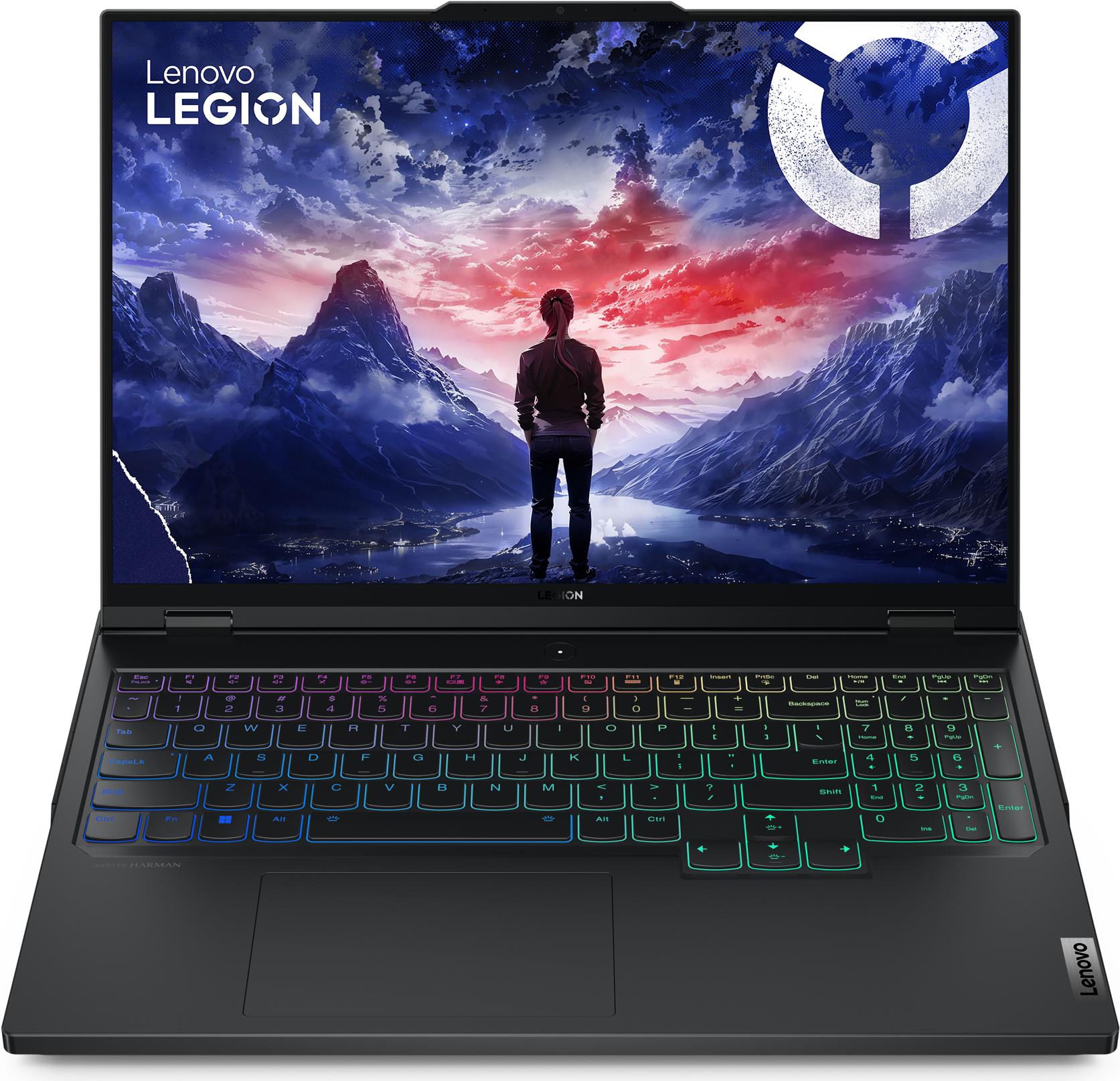 Image of Lenovo Legion Pro 7 16IRX9H Intel® Core i9 i9-14900HX Laptop 40,6 cm (16) WQXGA 32 GB DDR5-SDRAM 2 TB SSD NVIDIA GeForce RTX 4090 Wi-Fi 6E (802.11ax) Windows 11 Home Schwarz (83DE0067GE)