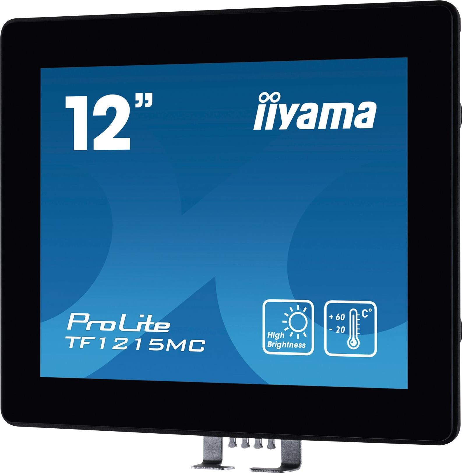 Image of iiyama ProLite TF1215MC-B1 - LED-Monitor - 31 cm (12.1) - offener Rahmen - Touchscreen - 1024 x 768 - IPS - 540 cd/m² - 1000:1 - 25 ms - HDMI, VGA, DisplayPort - Schwarz