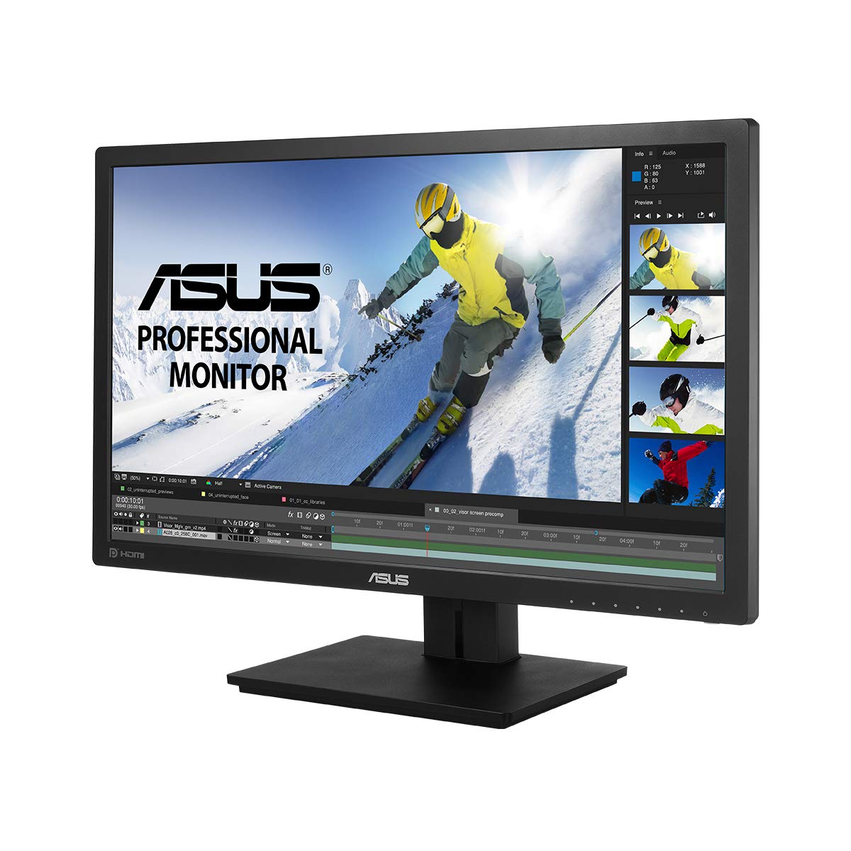 Image of ASUS PB278QV - LED-Monitor - 68.6 cm (27) - 2560 x 1440 - IPS - 300 cd/m² - 5 ms - HDMI, DVI-D, VGA, DisplayPort - Lautsprecher - Schwarz [Energieklasse G]