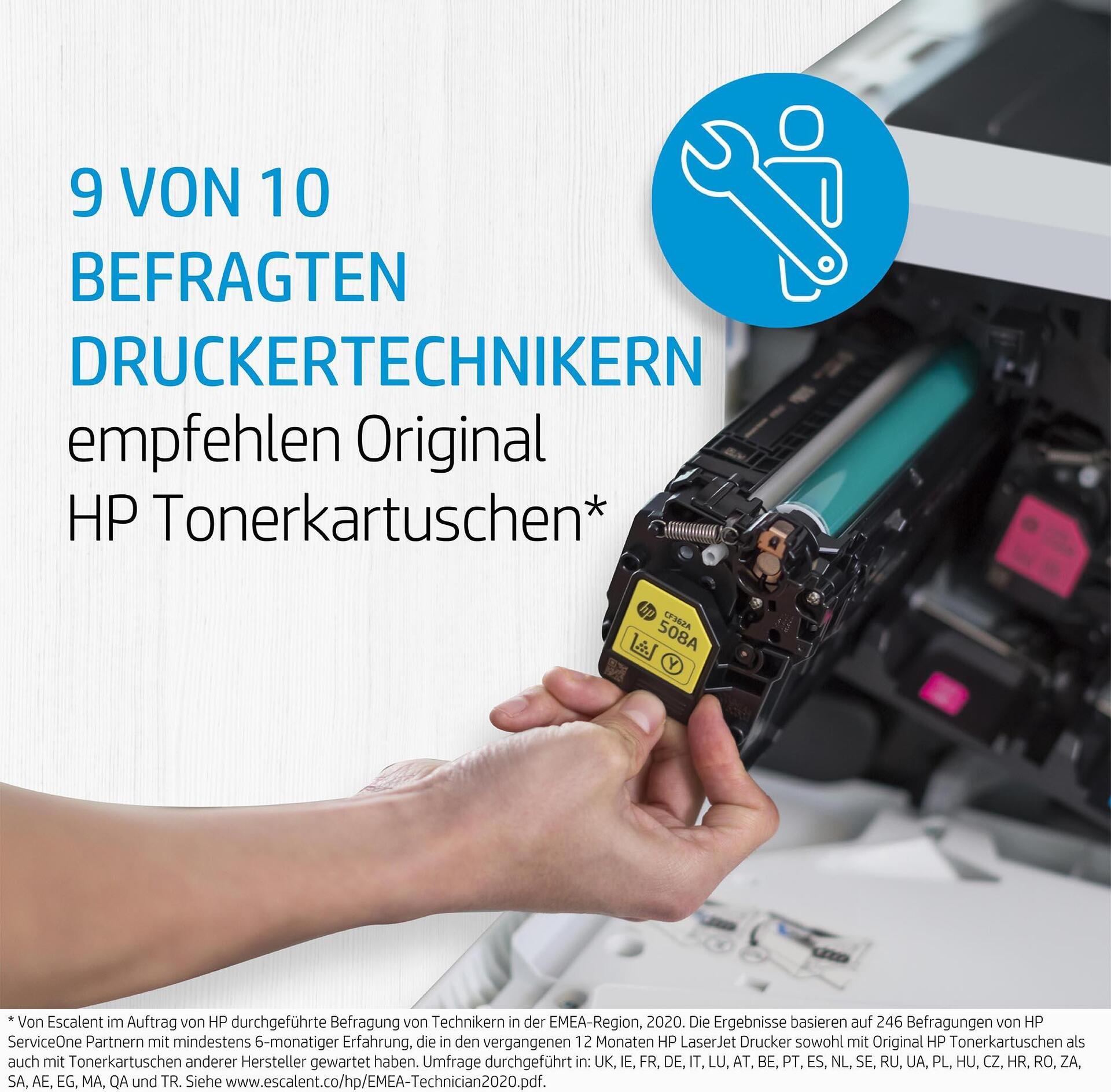 Image of HP 212X - Hohe Ergiebigkeit - Schwarz - Original - LaserJet - Tintenpatrone - für Color LaserJet Enterprise M554dn, M555dn, M555x, LaserJet Enterprise M554dn, M555dn, M555x