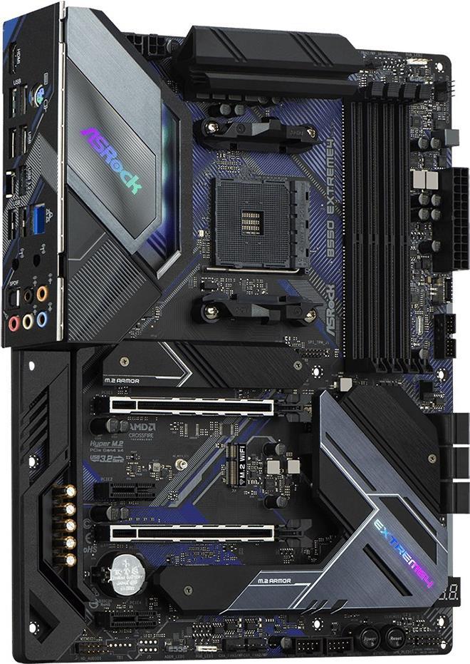 Image of ASRock B550 Extreme4 - Motherboard - ATX - Socket AM4 - AMD B550 - USB-C Gen2, USB-C Gen1, USB 3.2 Gen 1, USB 3.2 Gen 2 - 2.5 Gigabit LAN - Onboard-Grafik (CPU erforderlich) - HD Audio (8-Kanal)