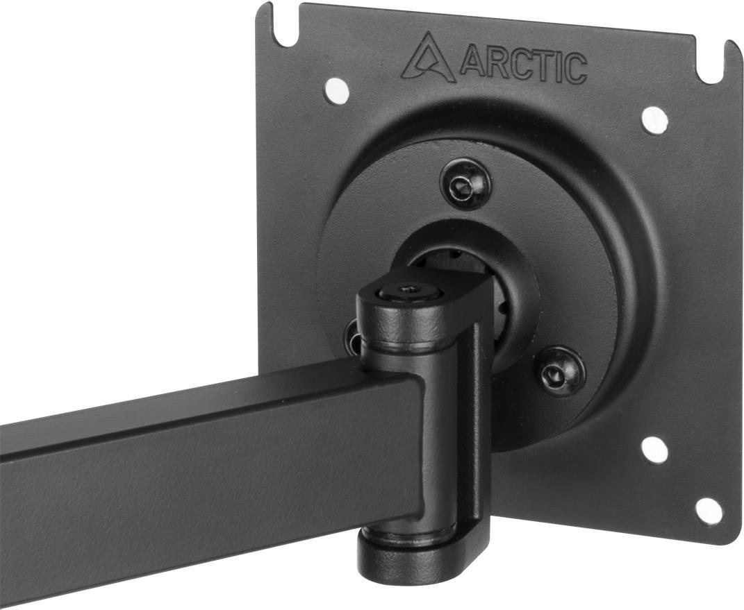 Image of ARCTIC X1 - Befestigungskit (Gelenkarm, Klammer, VESA-Adapter) - für Monitor - Stahl, Zinklegierung - mattschwarz - Bildschirmgröße: up to 109,2 / 124,5 cm (ultra-wide) (up to 109,20cm (43) / 49 (ultra-wide)) - Tischmontage (AEMNT00061A)