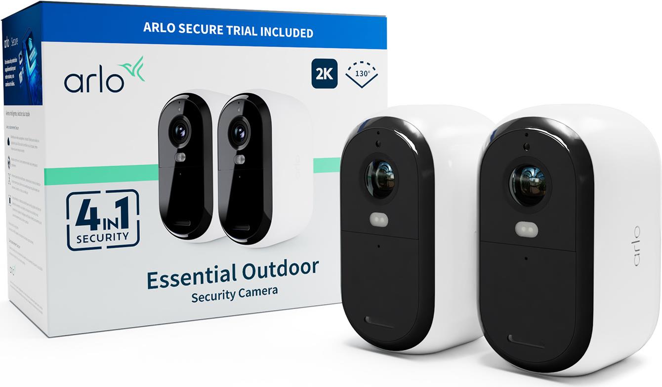 Image of Arlo Essential 2K IP-Sicherheitskamera Innen & Außen 2560 x 1440 Pixel Decke/Wand (VMC3250-100EUS)