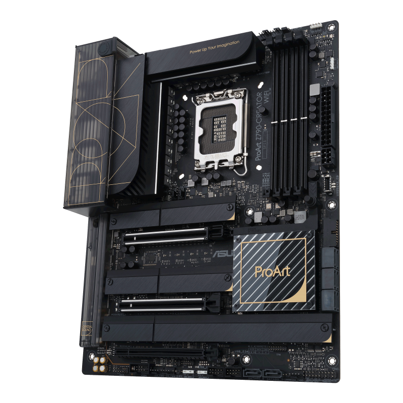 Image of ASUS PROART Z790-CREATOR WIFI - AMD - LGA 1700 - Intel® Celeron® - Intel® Core i3 - Intel® Core i5 - Intel® Core i7 - Intel® Core i9,... - LGA 1700 - DDR5-SDRAM - 128 GB (90MB1DV0-M0EAY0)