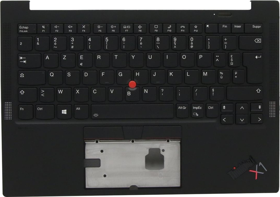 Image of Lenovo Sunrex - Ersatztastatur Notebook - mit Trackpoint - hinterleuchtet - Französisch - mit obere Abdeckung - für ThinkPad X1 Carbon Gen 9 20XW, 20XX (5M11C53346)