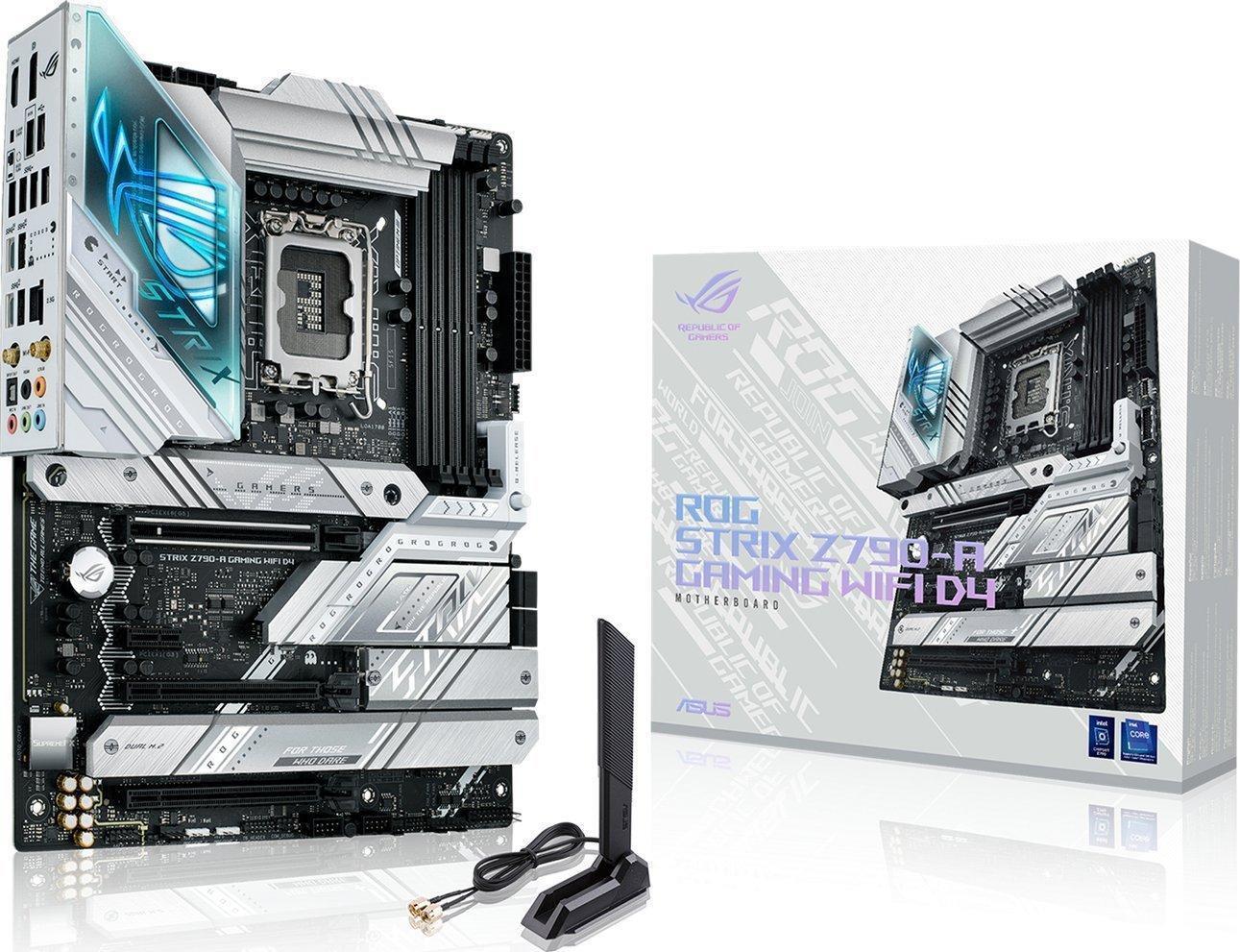 Image of ASUS ROG Strix Z790-A Gaming WiFi D4 - Motherboard - ATX - LGA1700-Sockel - Z790 Chipsatz - 2.5 Gigabit LAN, Wi-Fi, Bluetooth - Onboard-Grafik (CPU erforderlich) - HD Audio (8-Kanal)