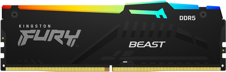 Image of Kingston FURY Beast RGB - DDR5 - Modul - 32 GB - DIMM 288-PIN - 5200 MHz / PC5-41600 - CL40 - 1.25 V - ungepuffert - on-die ECC (KF552C40BBA-32)