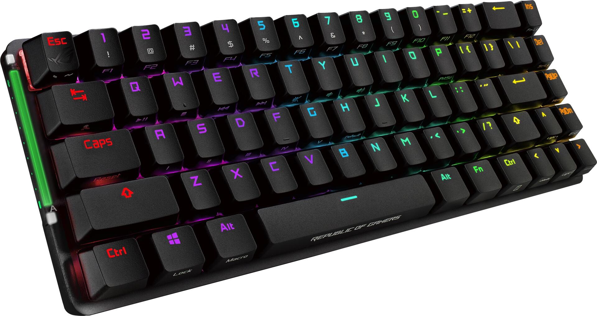 Image of ASUS ROG Falchion - Tastatur - backlit - kabellos - USB, 2,4 GHz - Deutsch - Tastenschalter: CHERRY MX RGB Red (90MP01Y0-BKDA01)