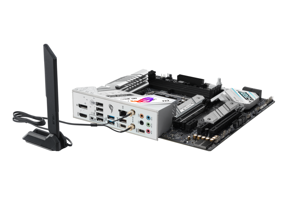 Image of ASUS ROG STRIX B760-G GAMING WIFI D4 - Intel - LGA 1700 - Intel® Celeron® - Intel® Core i3 - Intel® Core i5 - Intel® Core i7 - Intel® Core i9 - LGA 1700 - DDR4-SDRAM - 128 GB (90MB1DE0-M0EAY0)