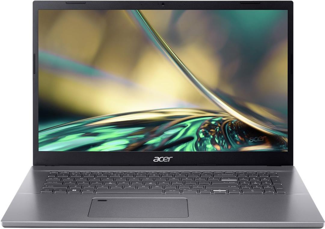 Image of Acer Aspire 5 A517-53 - Intel Core i7 12650H / 2.3 GHz - Win 11 Home - Intel Iris Xe Grafikkarte - 16 GB RAM - 1.024 TB SSD - 43.9 cm (17.3) IPS 1920 x 1080 (Full HD) - Wi-Fi 6 - Stahlgrau - kbd: Deutsch (NX.KQBEG.00S)