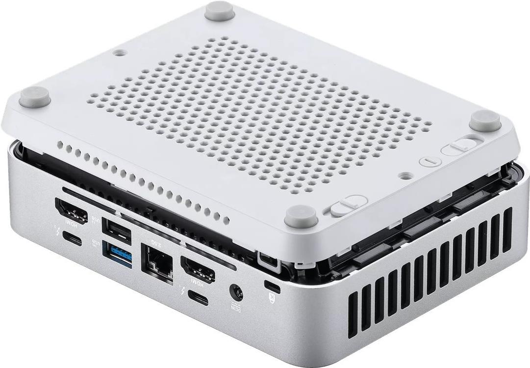 Image of ASUS NUC 14 Pro+ RNUC14RVSU700000I - Barebone - Mini-PC - 1 x Core Ultra 7 155H / 1.4 GHz - RAM 0 GB - Intel Arc Graphics - 1GbE, 2.5GbE, Wi-Fi 6E, Bluetooth 5.3 - WLAN: 802.11a/b/g/n/ac/ax (Wi-Fi 6E), Bluetooth 5.3 - Silber (90AR0051-M00070)