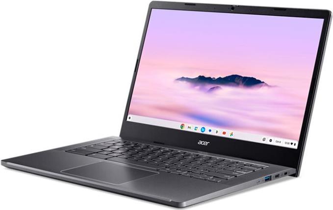 Image of Acer Chromebook Plus 514 CB514-4H - Intel Core i3 N305 - Chrome OS - UHD Graphics - 8 GB RAM - 128 GB SSD - 35.6 cm (14) IPS 1920 x 1080 (Full HD) - Wi-Fi 6E - Stahlgrau - kbd: Deutsch (NX.KUZEG.001)