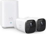 Image of Anker Eufy eufyCam 2 Pro - Netzwerk-Überwachungskamera - Außenbereich, Innenbereich - wetterfest - Farbe (Tag&Nacht) - Audio - drahtlos - Wi-Fi - Wi-Fi - mit Eufy HomeBase 2 (Packung mit 2) (T88513D1)