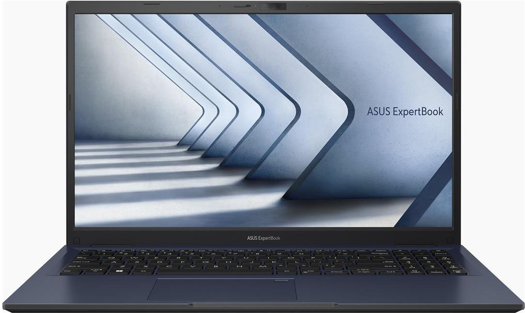 Image of ASUS ExpertBook B1 B1502CVA-BQ0092X - 180°-Scharnierdesign - Intel Core i7 1355U / 1,7 GHz - Win 11 Pro - Intel Iris Xe Grafikkarte - 16GB RAM - 512GB SSD NVMe - 39,6 cm (15.6) 1920 x 1080 (Full HD) - Wi-Fi 6, Bluetooth - Star Black - mit 1 Jahr ASUS ZenC