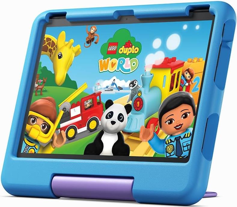 Image of Amazon Fire HD 10 Kids Tablet 32 GB Blau für Kinder ab Vorschulalter -  10,1 Zoll IPS Display mit 1920 x 1200 Pixeln  2,05 GHz Octa-Core Dual-Core-Prozessor  3 GB Arbeitsspeicher - 32 GB interner Speicher - max. Speichererweiterun  5,0 MP Kamera - 5,0