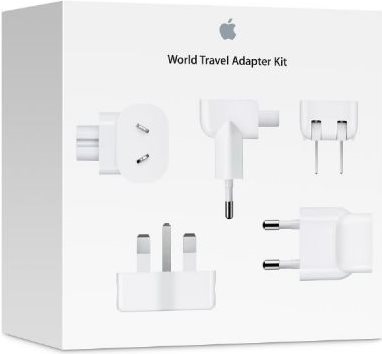 Image of Apple World Travel Adapter Kit - Netzanschlussadapter-Kit - für P/N: MD565LL/A-HIL, MD592CH/A, MD836KH/A, MD836ZP/A, MNF72KH/A, MNF82KH/A, MNF82ZP/A