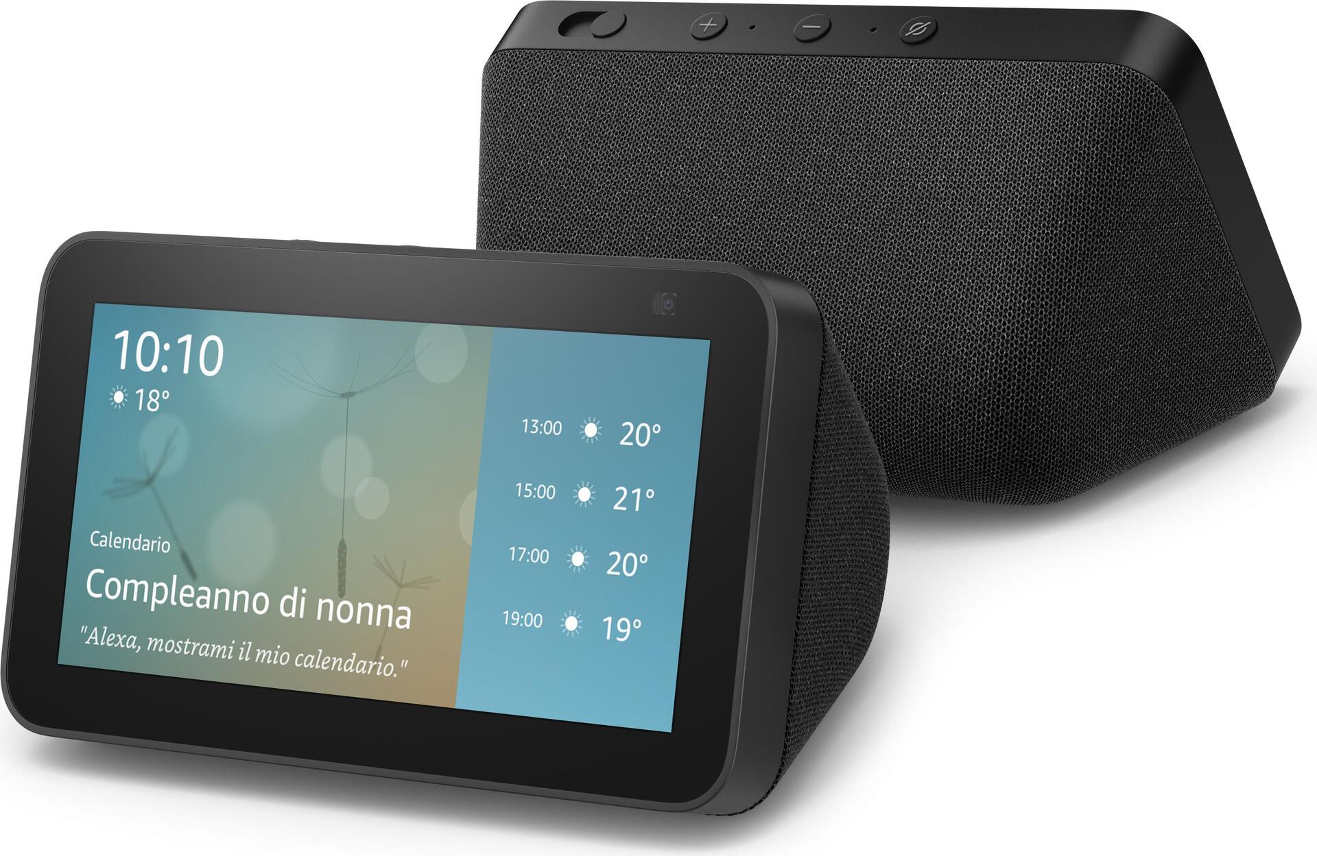 Image of Amazon Echo Show 5 - Amazon Alexa - Rechteck - Anthrazit - 14 cm (5.5 ) - 960 x 480 Pixel - 2 MP (B08KH2MTSS)