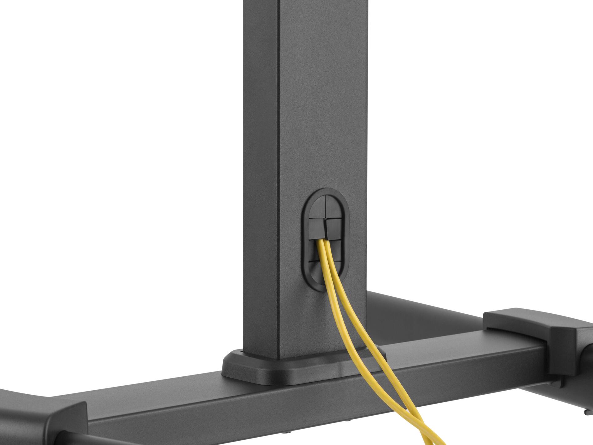 Image of Equip Pro articulating Dual Monitor Desk Mount Bracket - Universal - Wagen für LCD TV - Kunststoff, Stahl - Schwarz - Bildschirmgröße: 81.3-139.7 cm (32-55)