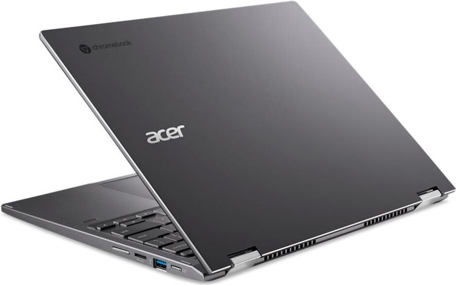 Image of Acer Chromebook Spin 713 CP713-3W - Flip-Design - Intel Core i3 1115G4 / 3 GHz - Chrome OS - UHD Graphics - 8 GB RAM - 256 GB SSD - 34.3 cm (13.5) IPS Touchscreen 2256 x 1504 - 802.11a/b/g/n/ac/ax - Stahlgrau - kbd: Deutsch (NX.A6XEG.006)