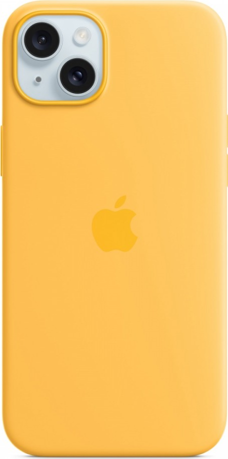 Image of Apple iPhone 15 Plus Sil Case MagS Sunsh - iPhone 15 Plus Silicone Case with MagSafe - Sunshine (MWNF3ZM/A)